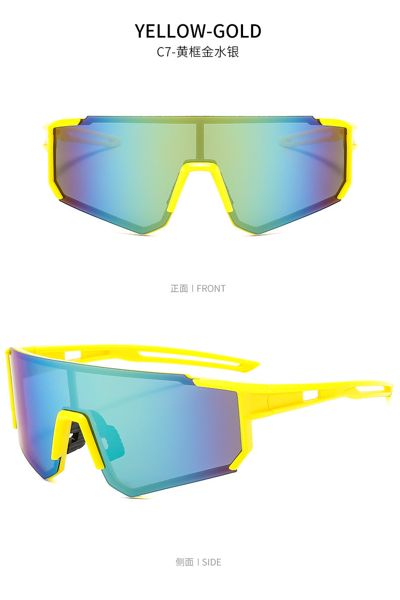 European and American Hot-Selling Goggles, Cycling Sunglasses, Mountaineering Men's Ski Colorful Dynamic Windproof and Anti-Uv Women's Sunglasses