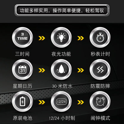 Multifunctional Sports Watch Men's Large Dial Digital Dual Display Electronic Watch Waterproof Belt Men's Watch Cross-border Foreign Trade Watch
