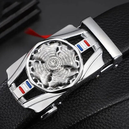Time-to-time belt men's belt automatic buckle trembles fast hand explosion casual Joker simple fashion wholesale generation hair