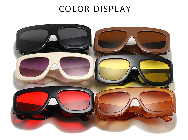 2024 generous frame European and American simple sunglasses fashion wear party party sunglasses for men and women
