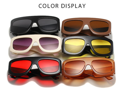 2024 generous frame European and American simple sunglasses fashion wear party party sunglasses for men and women