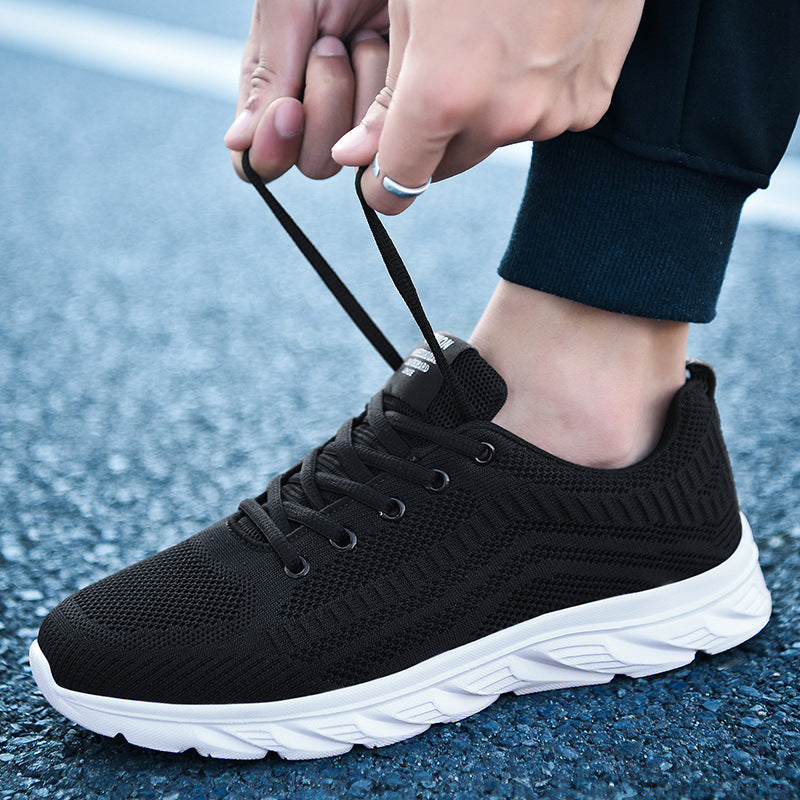 New Adult Spring and Summer Trendy Shoes Mesh Sports Casual Shoes Running Shoes Lightweight Mesh Shoes Male Students Cloth Shoes