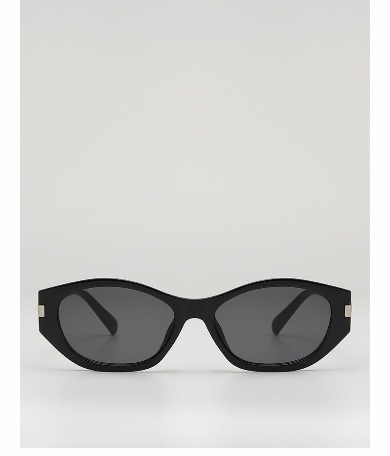 Fashion Retro Cat's Eye Distinctive Anti-UV Sunglasses Women's High-Level Street Photoshoot Concave Sunscreen Decorative Sunglasses
