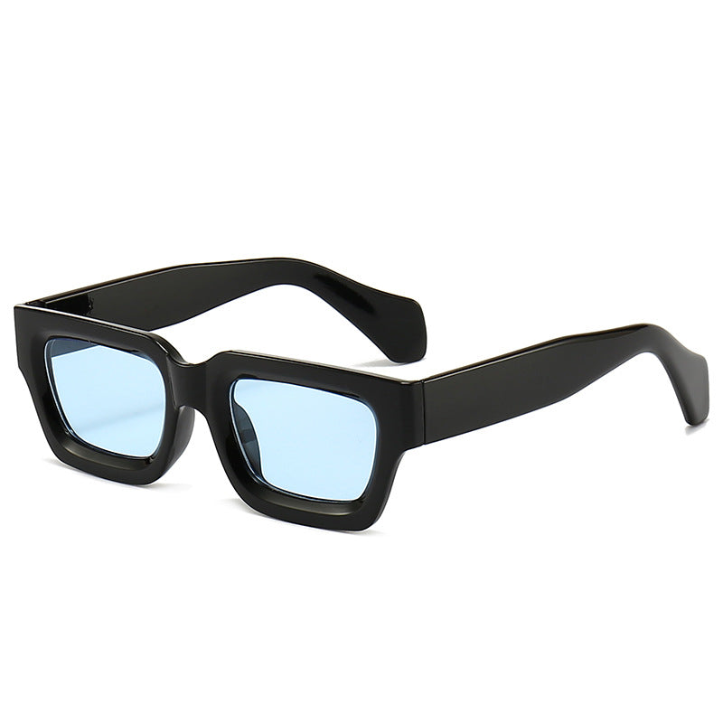 Retro Concave Small Frame Square Sunglasses 2023 New Sunglasses European and American Cross-Border Street Photography Sun Protection Trendy Sunglasses