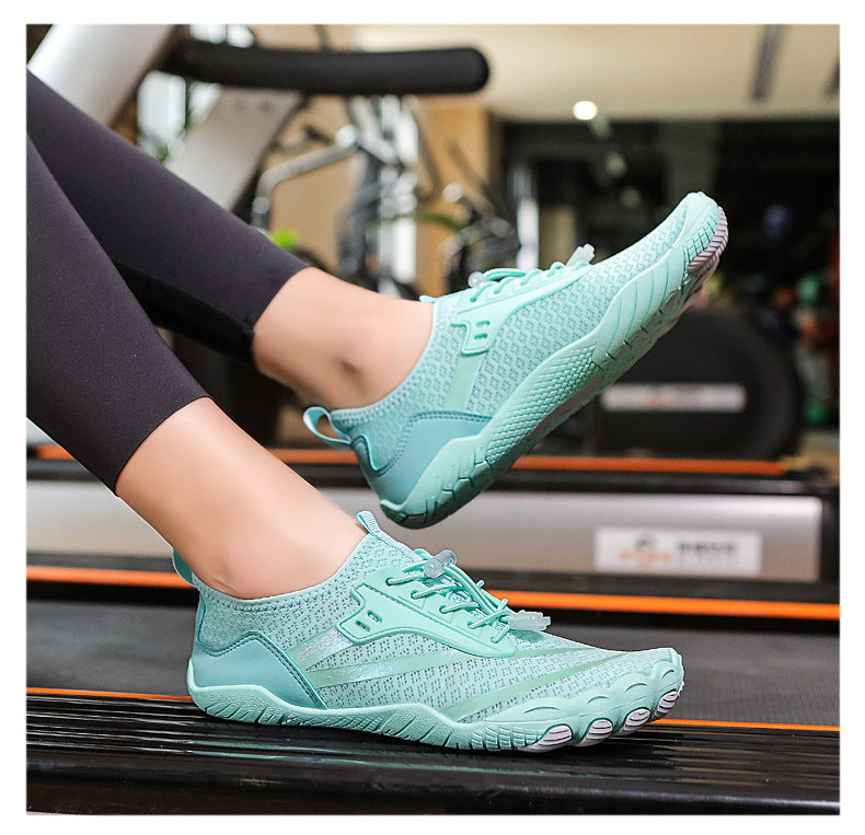 New Outdoor Beach Shoes Swimming Diving Wading Shoes Couple Non-slip Tracing Shoes Hiking Five Finger Fitness Hiking Shoes