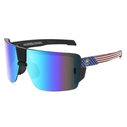 Heat Wave Sunglasses Sports Outdoor Cycling One-Piece Glasses Goggles Uv400 High Quality Vector