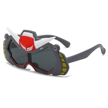 2026 New Soft Silicone Kidsren's Sunglasses for Outdoor Travel, Fashionable Cartoon Kidsren's Polarized Sunglasses with Uv Protection