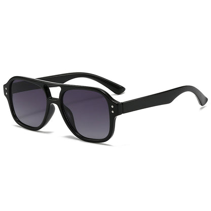 New European and American Ins Internet Celebrity Sunglasses Men's Cross-border Punk Trendy Show Sunglasses Double-beam Sunglasses Women's High-end Sense