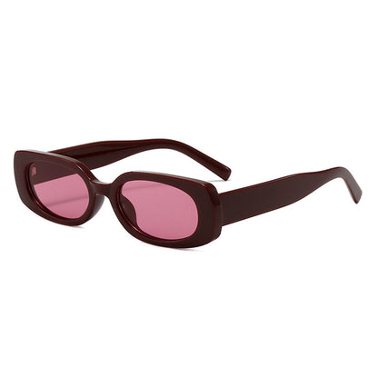 New Stylish Casual Simple Square Small Frame Sunglasses Ins Outdoor Fashion Driving Anti-Uv Sunglasses Trend