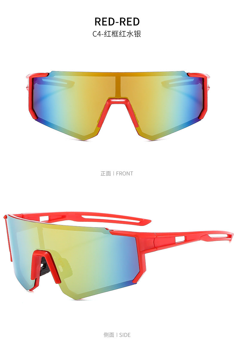 European and American Hot-Selling Goggles, Cycling Sunglasses, Mountaineering Men's Ski Colorful Dynamic Windproof and Anti-Uv Women's Sunglasses