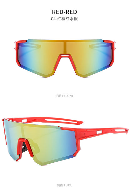 European and American Hot-Selling Goggles, Cycling Sunglasses, Mountaineering Men's Ski Colorful Dynamic Windproof and Anti-Uv Women's Sunglasses