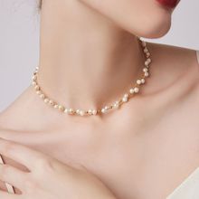Multi-layer stacked Shijia pearl sweater chain long necklace women's round strong light Joker feeling autumn and winter accessories manufacturers batch