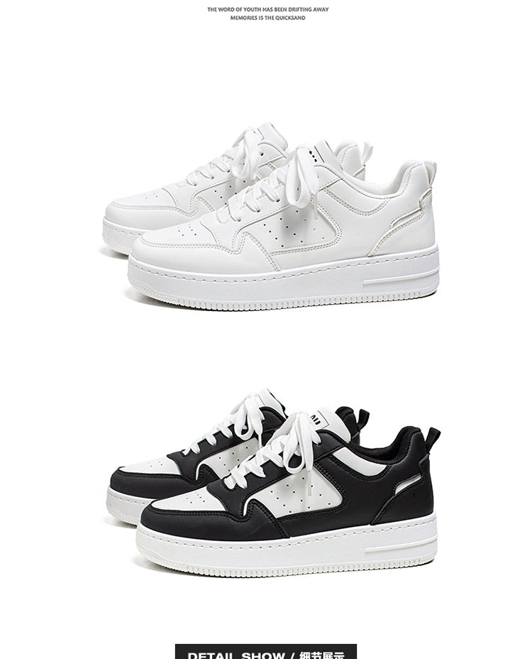 Men's Shoes Trendy Shoes 2024 New Summer Niche Trendy Thick Bottom White Shoes Student Sports Casual Shoes for Men