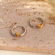 ins European and American Widened Arc Stainless Steel Earrings Advanced Sense Titanium Steel Earrings 18K Gold Light Luxury Women's Earrings