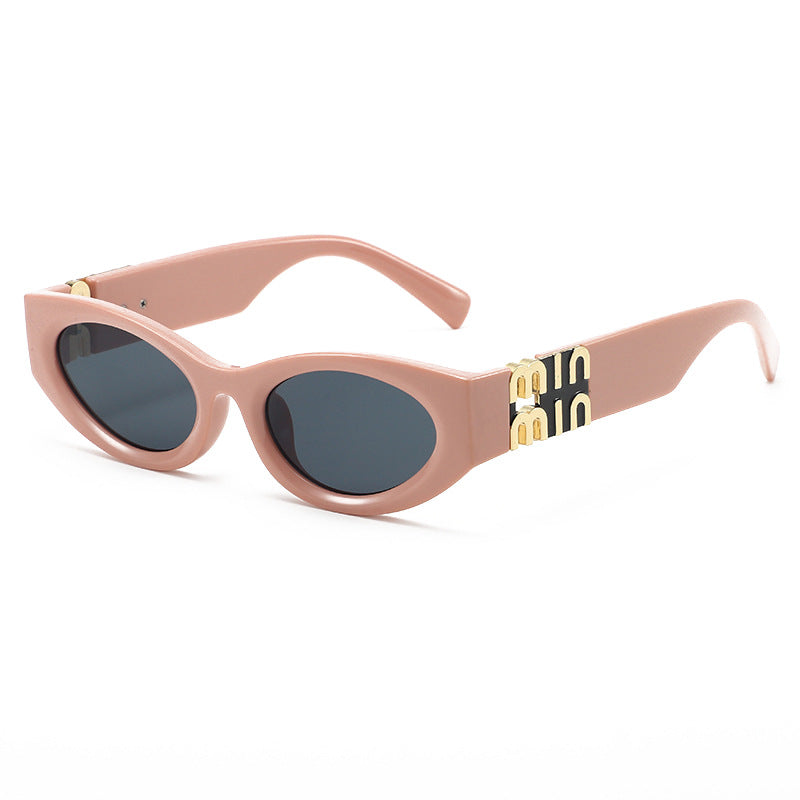 2026 New Model Women's Vintage Cat-Eye Sunglasses with a High-End Feel, Suitable for Square and Round Faces, Make the Face Appear Smaller, Uv Protection Sunglasses