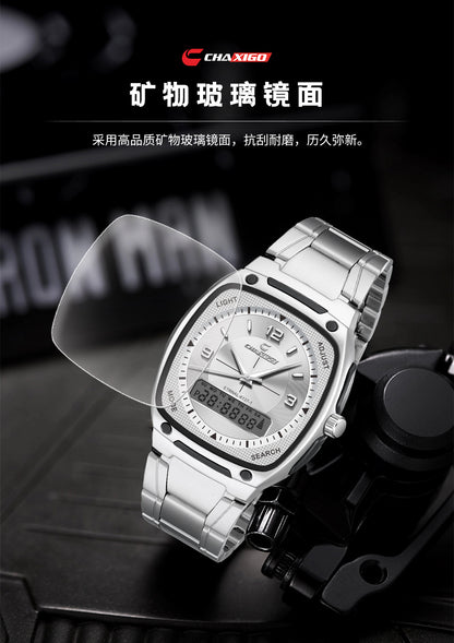 CHAXIGO fashion men's watch luminous waterproof alloy men's square electronic watch a generation of hair