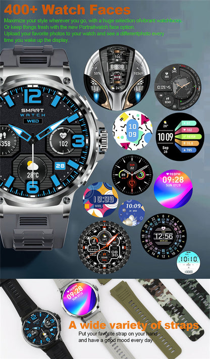 V69 Smart Watch 1.85inch Large Screen Bluetooth Call Large Screen Heart Rate Blood Oxygen Multi-Sport Outdoor Pedometer Bracelet