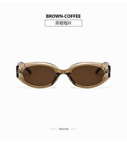 Retro Black Frame Rice Nail Irregular gm Cat's Eye Sunglasses Men's 2025 New Fashionable Street Photoshoot Sunglasses Women's High-end Sense