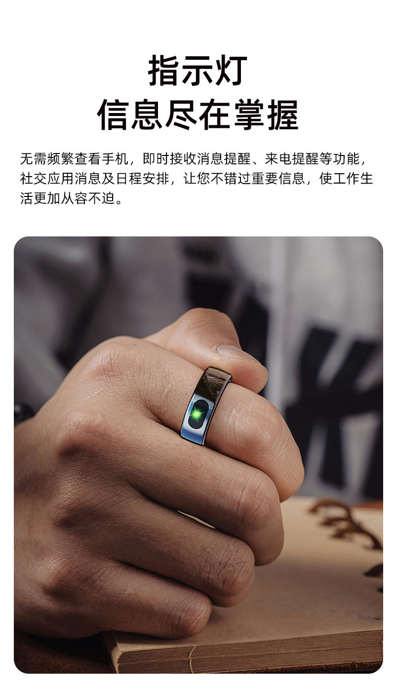 R08 (Qring) Waterproof Touch Body Temperature Sleep Blood Oxygen Heart Rate Sports Photo Music Control Smart Ring