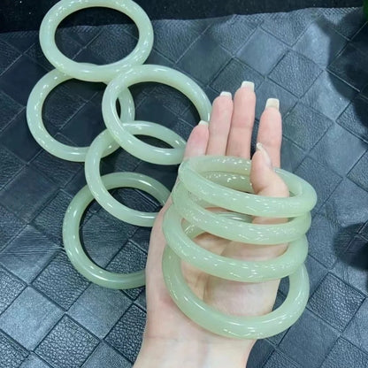 Imitation Chalcedony Bracelet Round Thick Jingle Bracelet New Chinese Style Cheongsam Accessories Guifei Bracelet Guofeng Bracelet Accessories Bracelet