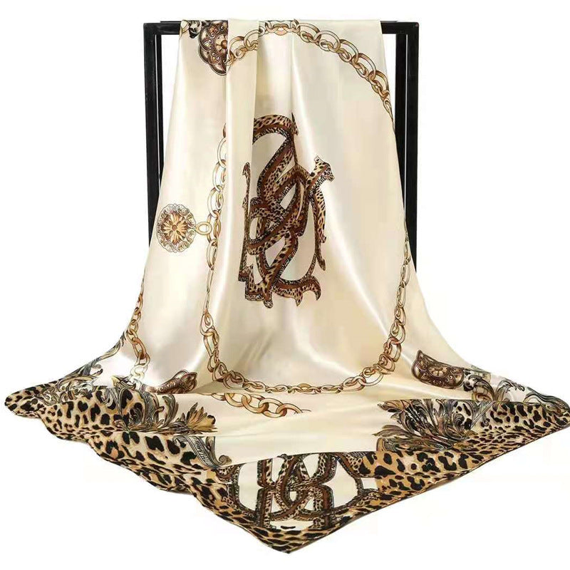 Double-sided scarf 90 square scarf summer women's thin decorative versatile small scarf shawl scarf scarf