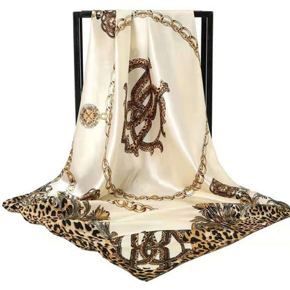 Double-sided scarf 90 square scarf summer women's thin decorative versatile small scarf shawl scarf scarf