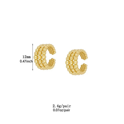 Cross-Border Exclusive Supply of Versatile and High-End Ear Cuffs with an Instagram-Worthy Style, Featuring a Fashionable and Simple U-Shaped Design with Diamond Accents and a Unique Ear Cuff Earring Set