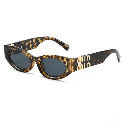 2026 New Model Women's Vintage Cat-Eye Sunglasses with a High-End Feel, Suitable for Square and Round Faces, Make the Face Appear Smaller, Uv Protection Sunglasses