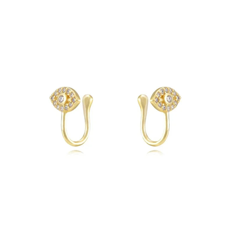 Cross-Border Exclusive Supply of Versatile and High-End Ear Cuffs with an Instagram-Worthy Style, Featuring a Fashionable and Simple U-Shaped Design with Diamond Accents and a Unique Ear Cuff Earring Set