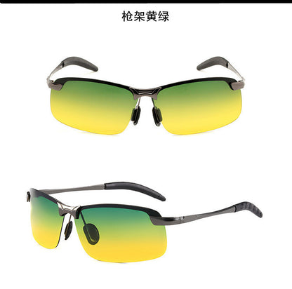 Polarized Glasses 3043 Color Changing Polarized Sunglasses Men's Fashion Fish Shooting Color Changing Glasses Outdoor Sports Sunglasses