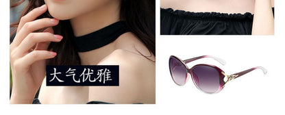 Sunglasses for Women 2025 Summer New Trendy Anti-Uv Women's Sunglasses Fashionable Round Face Polarized Glasses Big Face Slimming Look