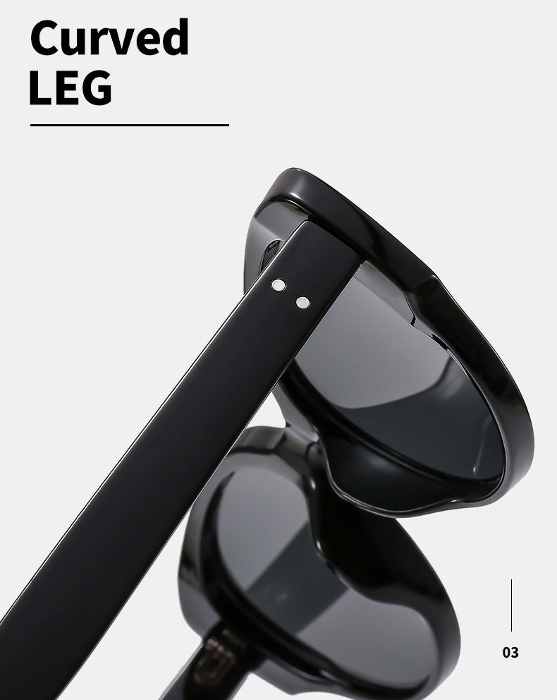 Sunglasses for Women, Retro Cat-Eye Fashion Stylish Small Frame Trendy Cool Sunglasses for Men 2025 New Sun Protection High-End Glasses