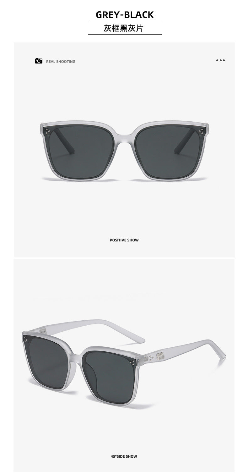 Three-Point Square Gm Sunglasses for Women, High-End Korean Fashion Sunglasses, Trendy Uv Protection Small Frame for Men