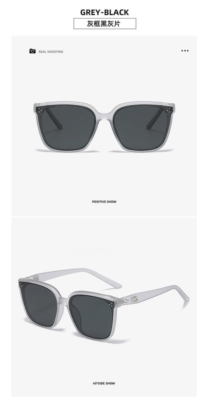 Three-Point Square Gm Sunglasses for Women, High-End Korean Fashion Sunglasses, Trendy Uv Protection Small Frame for Men