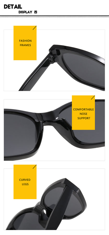 Cat-Eye Small Frame Irregular Sunglasses 2024 New Internet Celebrity High-End Sunglasses Anti-Uv Trendy Sunglasses