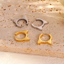 ins European and American Widened Arc Stainless Steel Earrings Advanced Sense Titanium Steel Earrings 18K Gold Light Luxury Women's Earrings