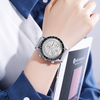 GEDI GEDI Fashion Candy Color Silicone Tape Middle School Students' High Color Value Large Dial Quartz Sports Watch 31020