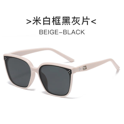 Three-Point Square Gm Sunglasses for Women, High-End Korean Fashion Sunglasses, Trendy Uv Protection Small Frame for Men