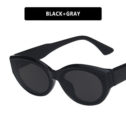 Cross-Border European and American Personalized Sunglasses 2020 New Retro Hip-Hop Oval Sunglasses Street Style Fashion Sunglasses