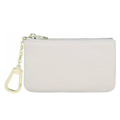 European and American Genuine Leather Cowhide Coin Purse Simple Mini Zipper Coin Bag 2025 New Small Wallet Women's Short Ultra-Thin
