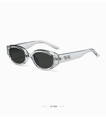 Retro Black Frame Rice Nail Irregular gm Cat's Eye Sunglasses Men's 2025 New Fashionable Street Photoshoot Sunglasses Women's High-end Sense