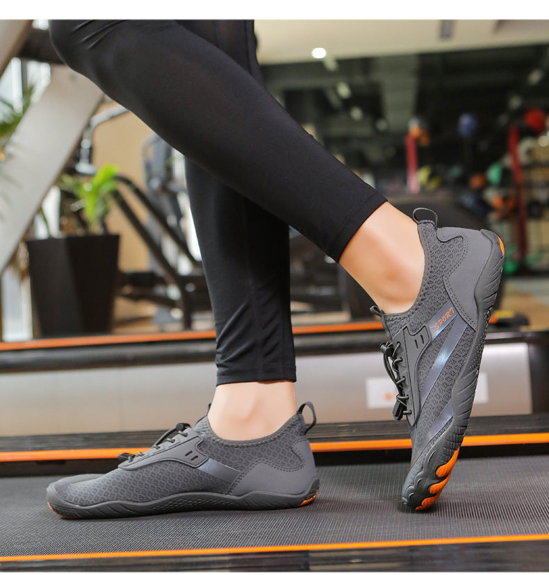 New Outdoor Beach Shoes Swimming Diving Wading Shoes Couple Non-slip Tracing Shoes Hiking Five Finger Fitness Hiking Shoes