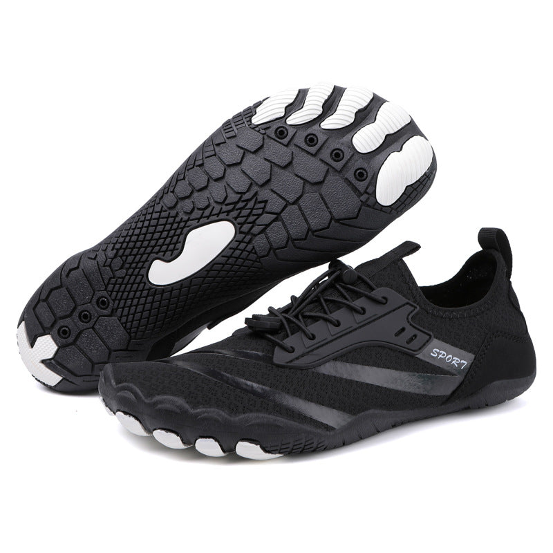 New Outdoor Beach Shoes Swimming Diving Wading Shoes Couple Non-slip Tracing Shoes Hiking Five Finger Fitness Hiking Shoes