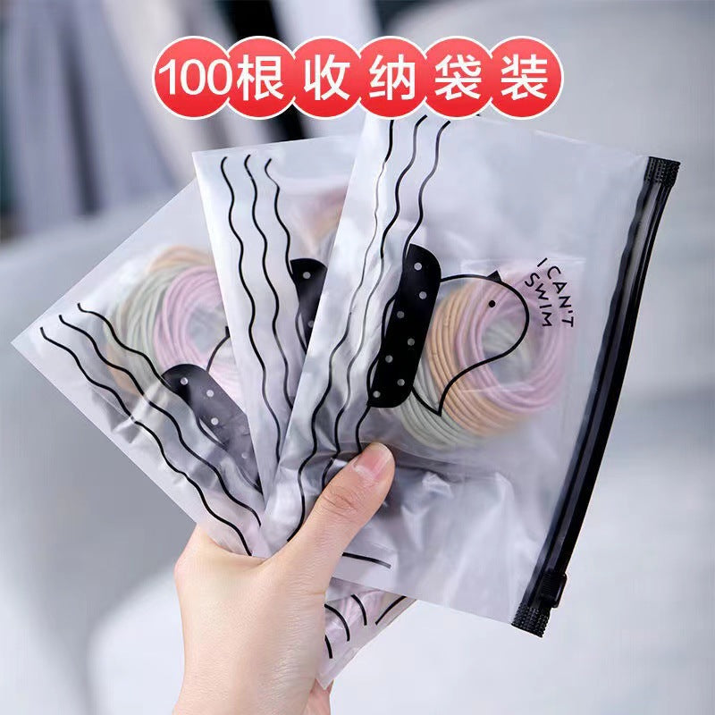 Korean version of thin head rope high elastic small rubber band hair band adult simple head rope women hair rubber band wholesale