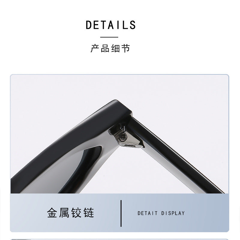Xin Zhilei Same Style Cat's Eye Sunglasses Women's High-end Retro Polarized Sunglasses UV-proof Proximity Scopes