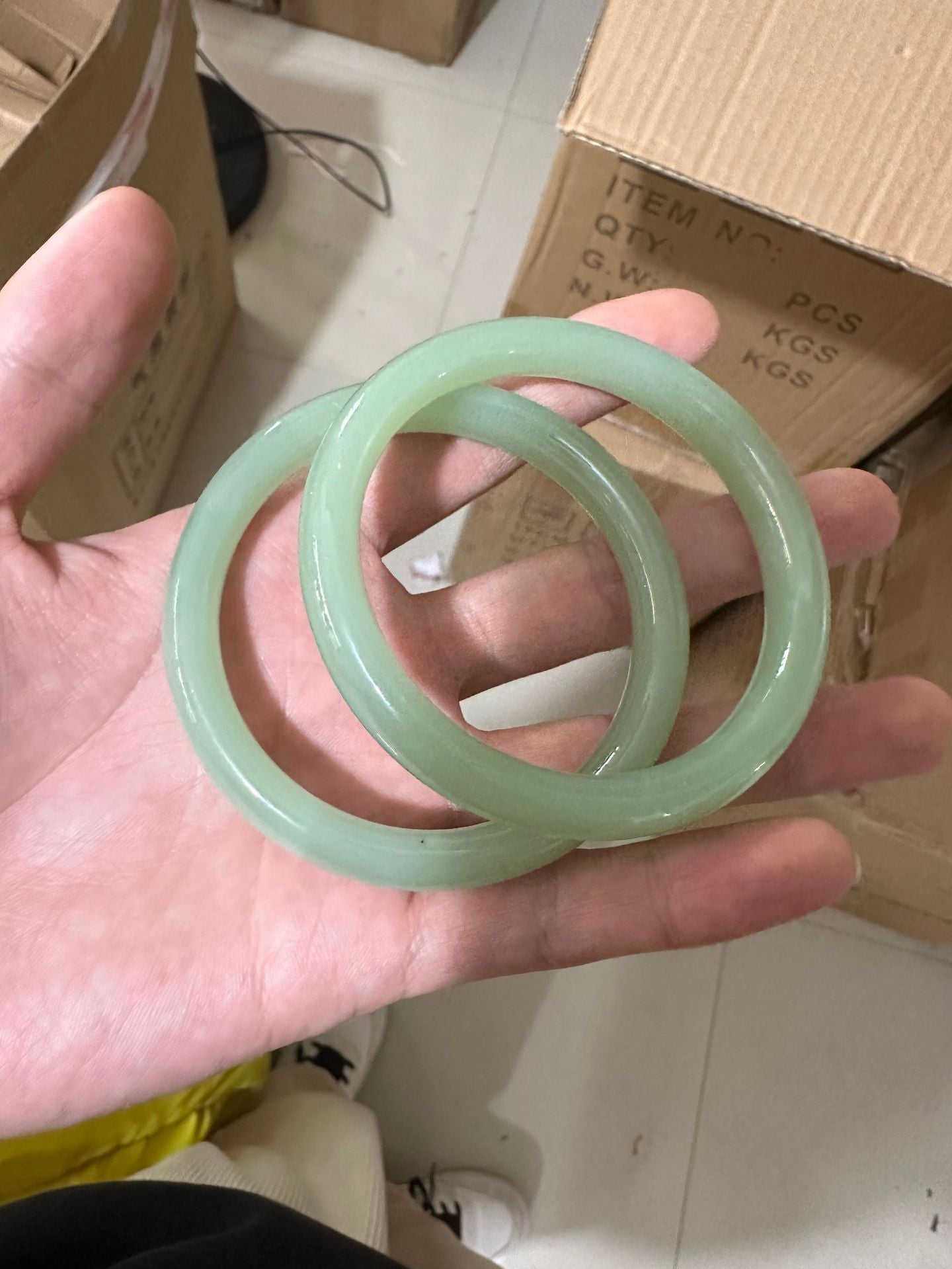 Imitation Chalcedony Bracelet Round Thick Jingle Bracelet New Chinese Style Cheongsam Accessories Guifei Bracelet Guofeng Bracelet Accessories Bracelet