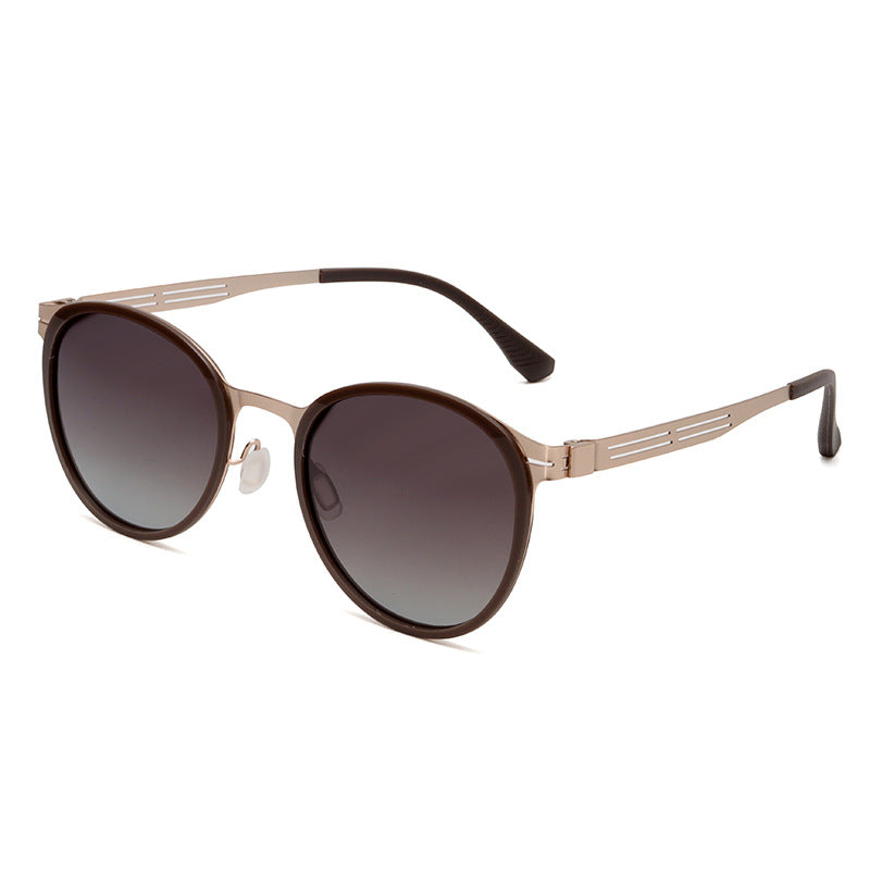 Y2K40235 Old Money Style Sunglasses Female Internet Celebrity Street Style Glasses Retro Oval High-End Cat-Eye Sunglasses