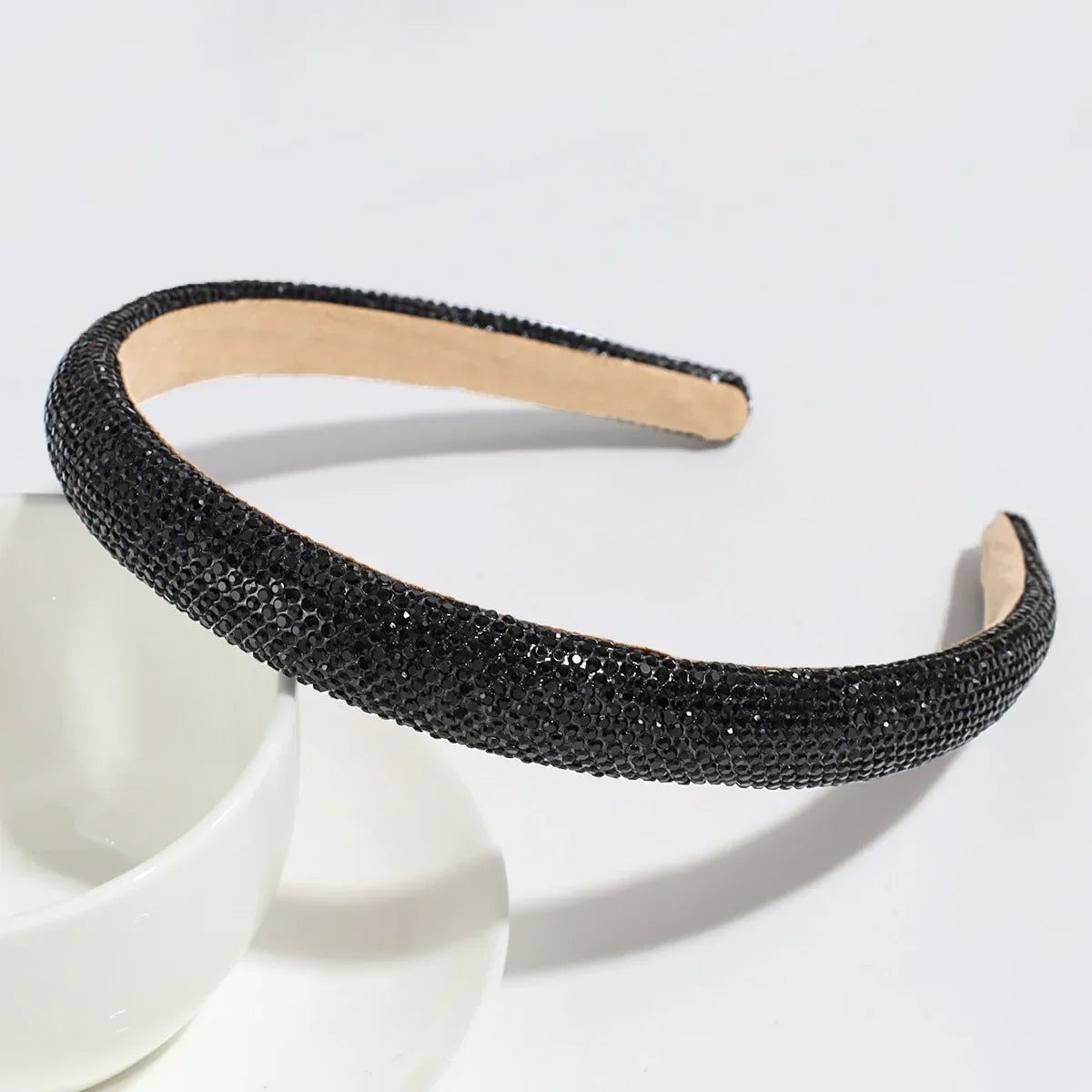 Cross-border Hot Selling Fashion Luxury Simple Atmosphere Full Diamond Headband Going Out All-match Elegant Elegant Hair Headband Hair Accessories