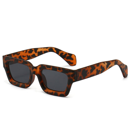 Retro Concave Small Frame Square Sunglasses 2023 New Sunglasses European and American Cross-Border Street Photography Sun Protection Trendy Sunglasses