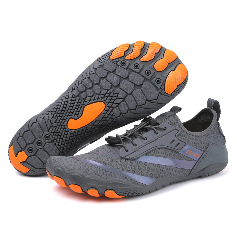New Outdoor Beach Shoes Swimming Diving Wading Shoes Couple Non-slip Tracing Shoes Hiking Five Finger Fitness Hiking Shoes